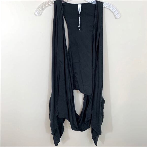 Lululemon Tranquility Black Sleeveless Wrap - Picture 8 of 10